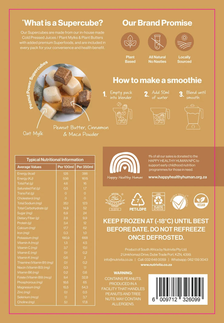 Peanut Power Superfood Smoothie (6 x 345g)