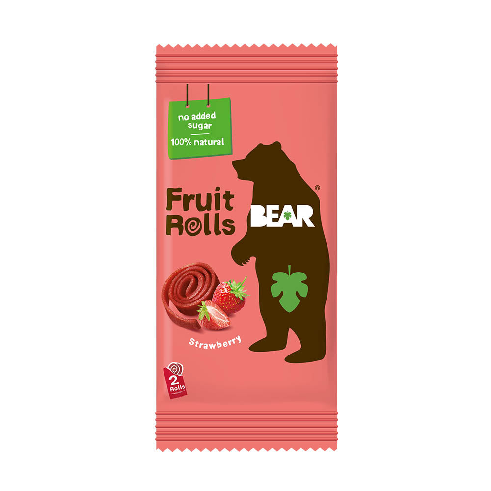 Bear Fruit Rolls - Strawberry 20g packet