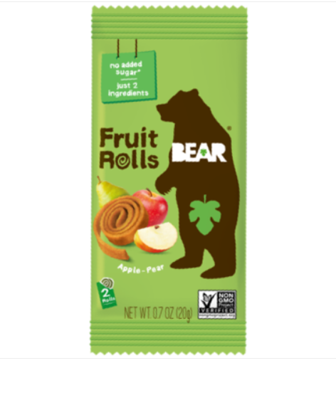 Bear Fruit Rolls - Apple 20g packet