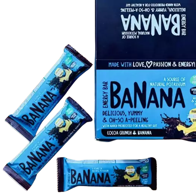 Banana Bars - Milk Coconut (20 x 40g) - Pink Dahlia