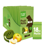 Bear Fruit Rolls - Apple (Pack of 18 x 20g packets) - Pink Dahlia