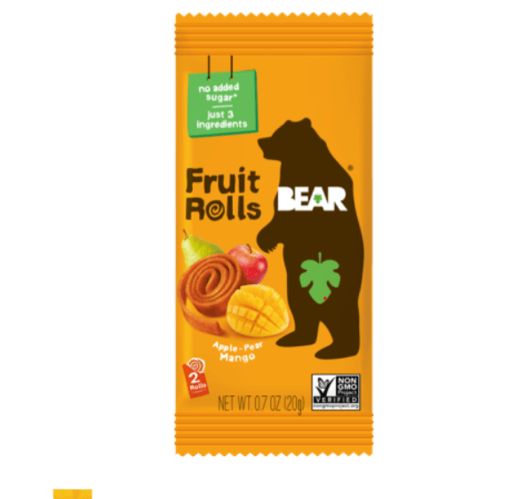 Bear Fruit Rolls - Mango 20g - Pink Dahlia