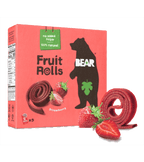 Bear Fruit Rolls - Strawberry (pack of 18 x 20g packets) - Pink Dahlia