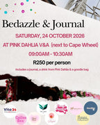 Bedazzle & Journal (Balanced Heart Therapy) - Pink Dahlia