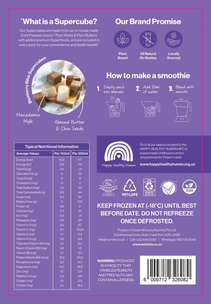 Blue Berry Bliss Smoothie (6 x 345g) - Pink Dahlia