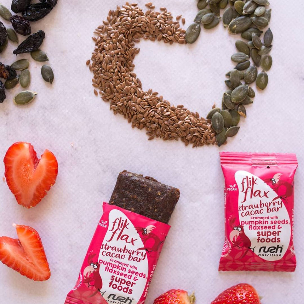 Flix Flax Strawberry and Cocoa Bar - Pink Dahlia