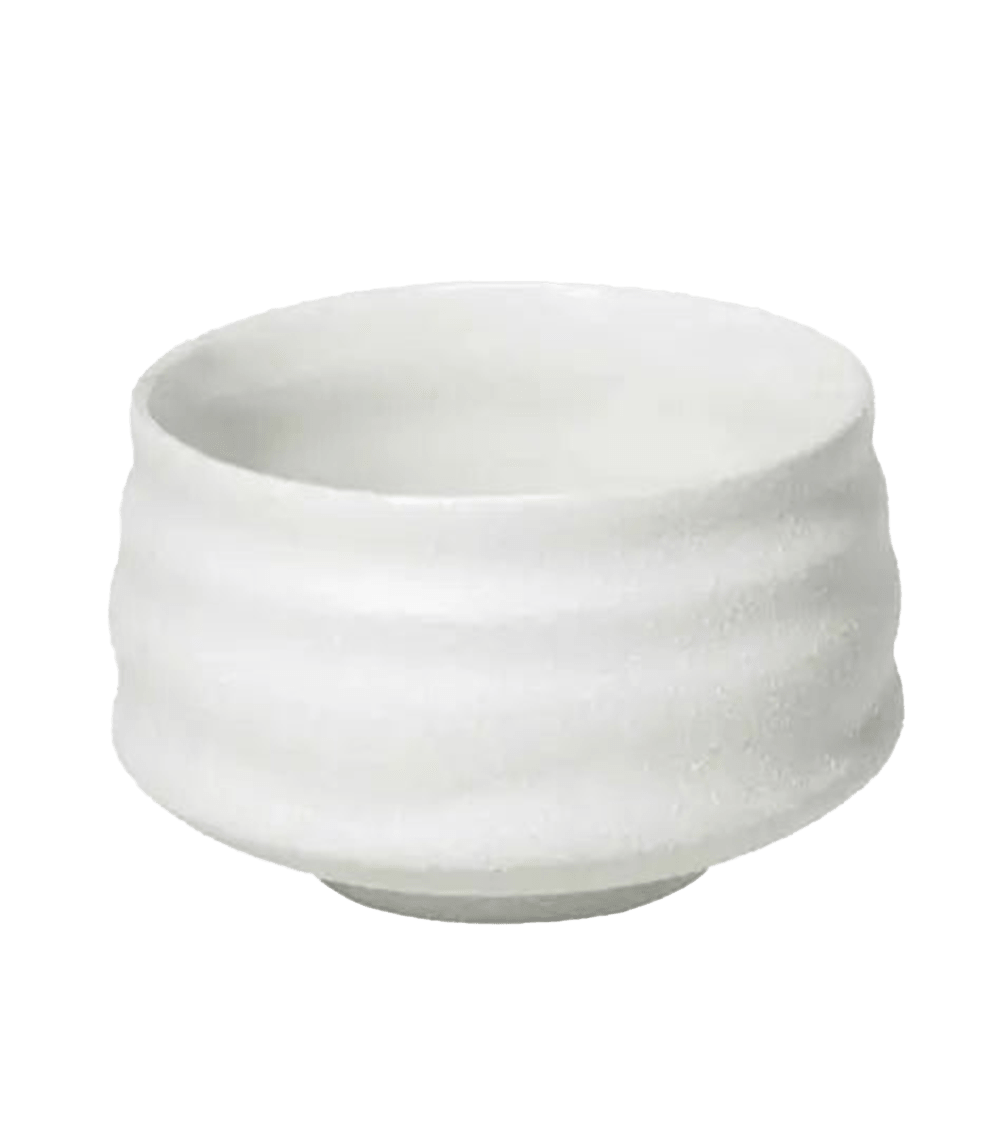 Matcha Ceramic Bowl (White) - Pink Dahlia