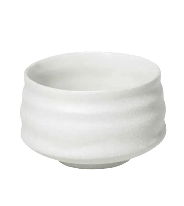 Matcha Ceramic Bowl (White) - Pink Dahlia