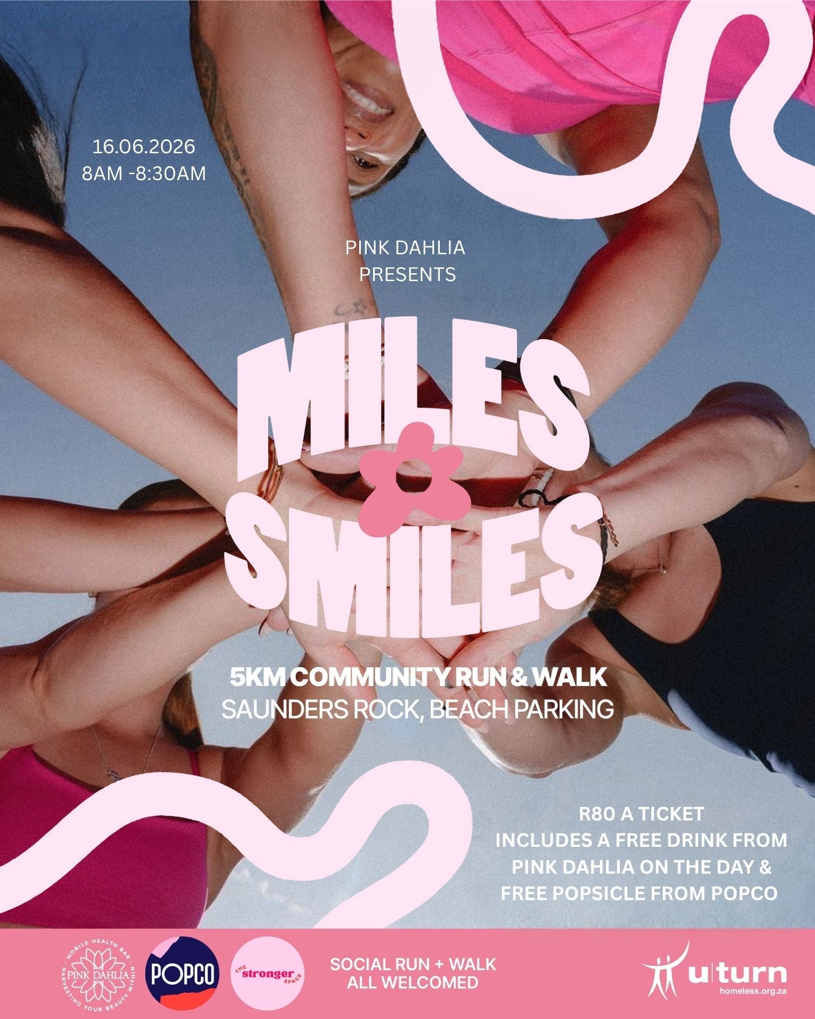 Miles for Smiles - Pink Dahlia Community 5KM Walk/Run - Pink Dahlia