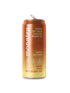 Monatea - Ginger Peach & African Olive Leaf (Lightly Sweetened) 4 x 300ml (case) - Pink Dahlia