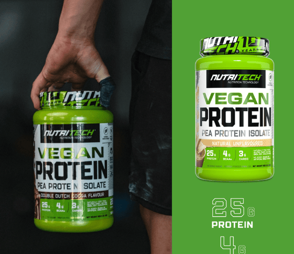 Nutritech 100% Vegan Protein Naturally Unflavoured - 908g - Pink Dahlia