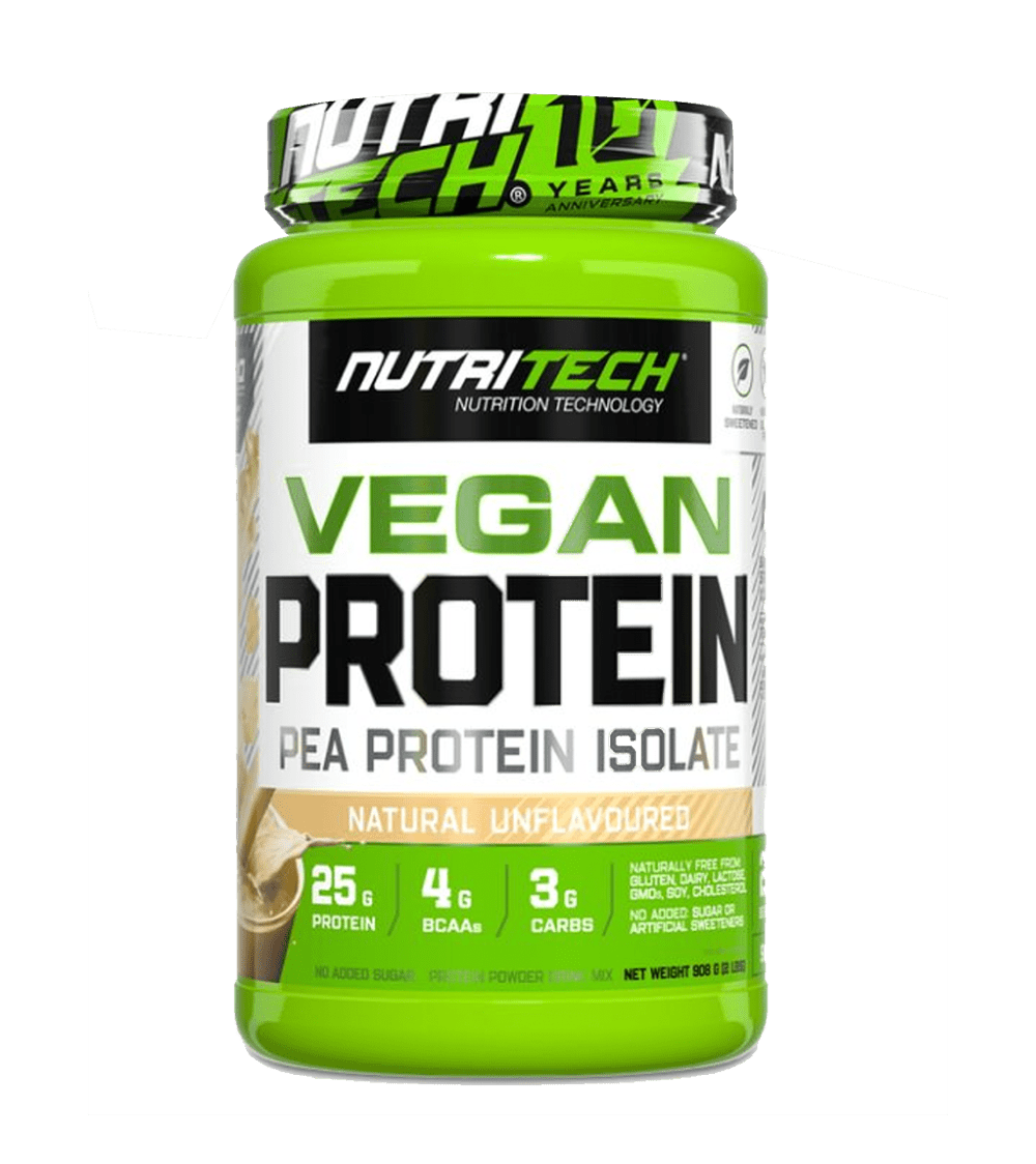 Nutritech 100% Vegan Protein Naturally Unflavoured - 908g - Pink Dahlia