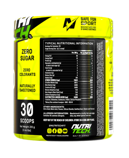 Nutritech Hybrid Pre-Workout 30 servings - Pink Dahlia