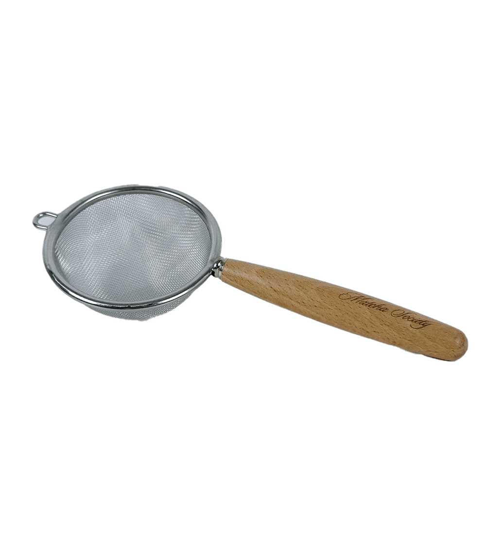 Stainless Wooden Sieve - Pink Dahlia
