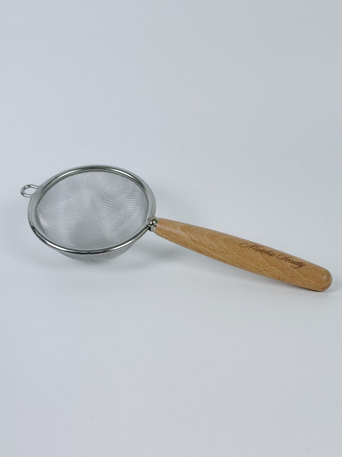 Stainless Wooden Sieve - Pink Dahlia
