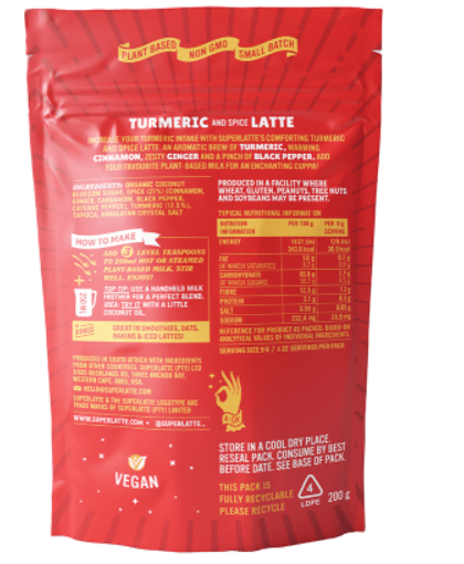 Superlatte Tumeric Latte - 200g - Pink Dahlia