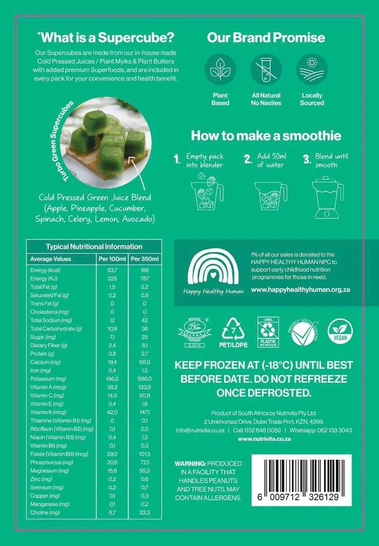 Turbo Green Superfood Smoothie (6 x 346g) - Pink Dahlia