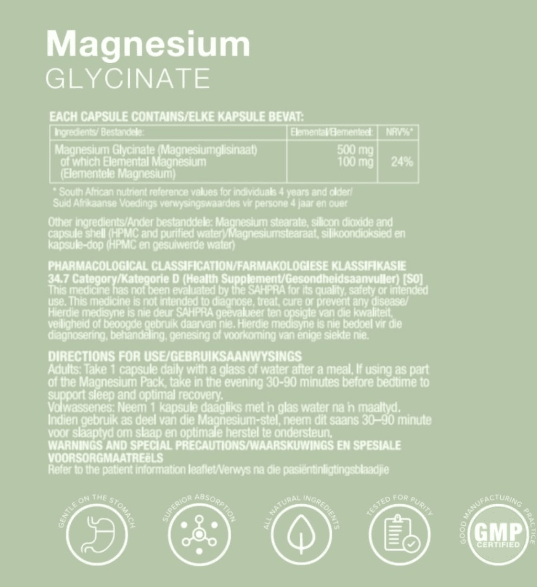 Vitatech Magnesium Glycinate 30 Capsules - Pink Dahlia