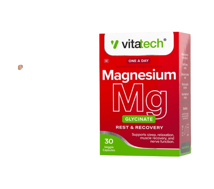 Vitatech Magnesium Glycinate 30 Capsules - Pink Dahlia