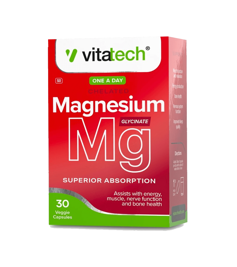 Vitatech Magnesium Glycinate 30 Capsules - Pink Dahlia